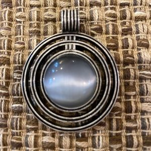 Lia Sophia silver - gray pendant